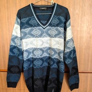 Geometric Print Men's Sweater